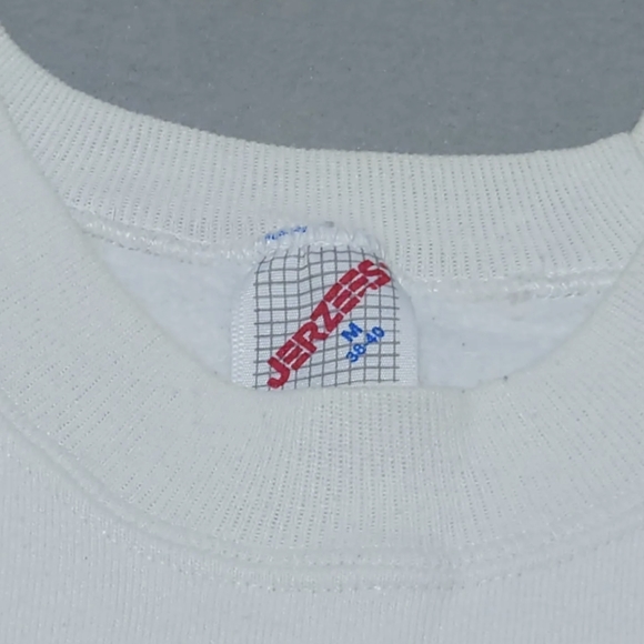 Vintage Jerzees Sweatshirt '88 Graphic New York Sweatshirt White Men's Medium M - Picture 4 of 10